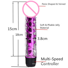 Vibromasseur réaliste Dildo produits pour adultes pour femme (IJ-DV0027)